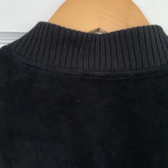 Ladies Suede Bomber Jacket - Picture 4 of 11